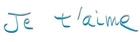 Je t'aime - Français
