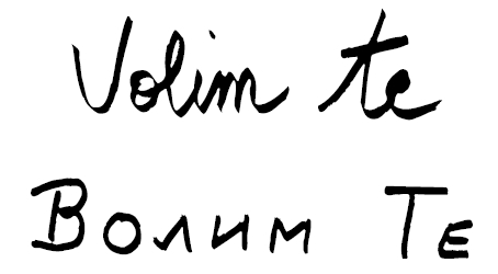 Je t'aime - Serbo-croate